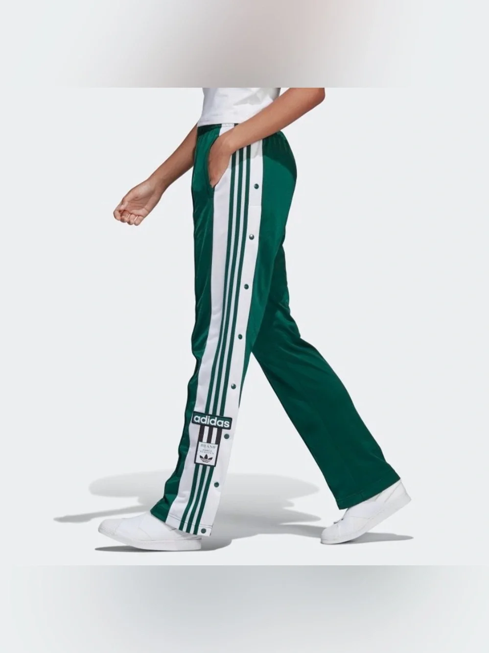 Adidas Originals [S] Women’s Adibreak Track Pants Green KD6327 - Picture 5 of 12
